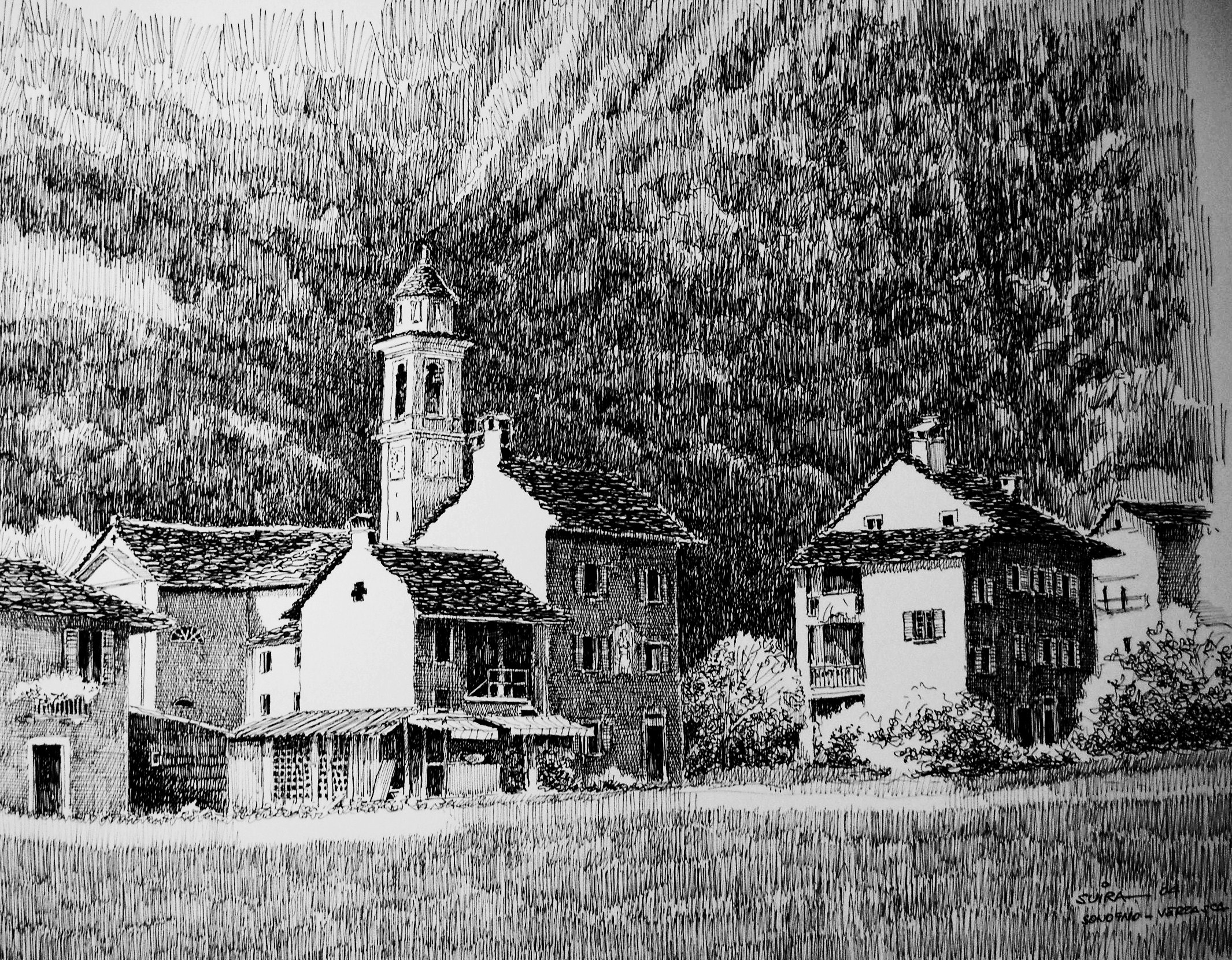 113. 2004. china. sonogno. v.verzasca. 50x36
